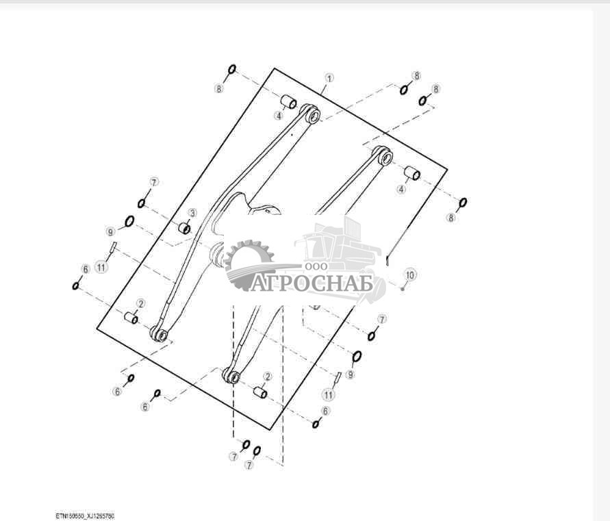 Стрела погрузчика, Z-образный рычажный механизм 